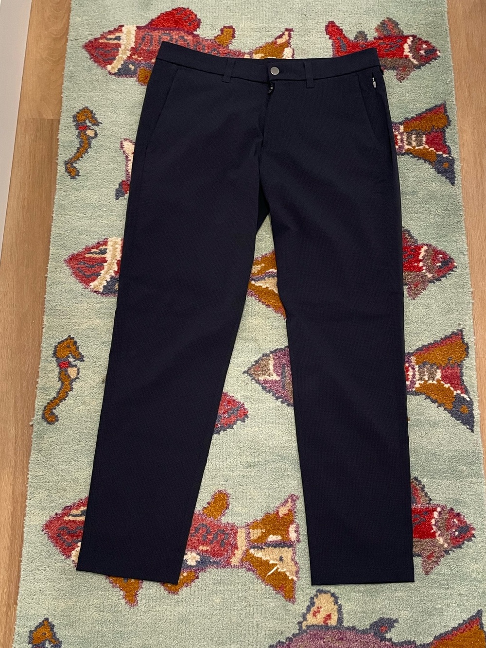 Lululemon Athletica Men’s Blue Straight Leg Trousers Dress Pants 33